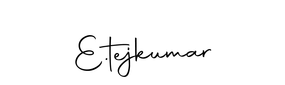 The best way (Autography-DOLnW) to make a short signature is to pick only two or three words in your name. The name E.tejkumar include a total of six letters. For converting this name. E.tejkumar signature style 10 images and pictures png