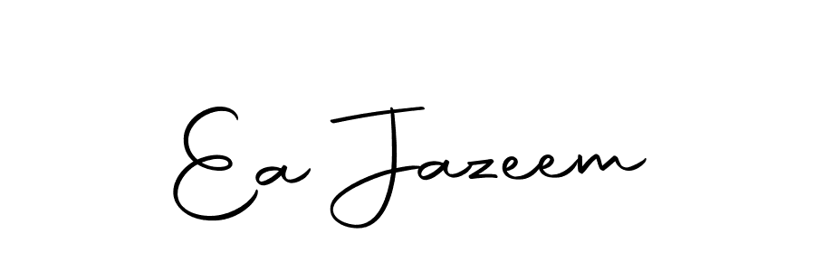 Design your own signature with our free online signature maker. With this signature software, you can create a handwritten (Autography-DOLnW) signature for name Ea Jazeem. Ea Jazeem signature style 10 images and pictures png