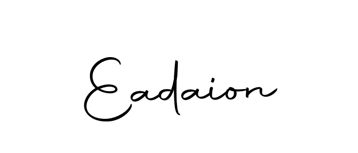 The best way (Autography-DOLnW) to make a short signature is to pick only two or three words in your name. The name Eadaion include a total of six letters. For converting this name. Eadaion signature style 10 images and pictures png