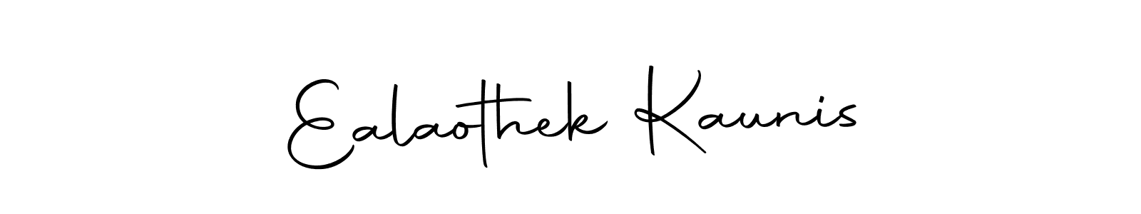 Use a signature maker to create a handwritten signature online. With this signature software, you can design (Autography-DOLnW) your own signature for name Ealaothek Kaunis. Ealaothek Kaunis signature style 10 images and pictures png