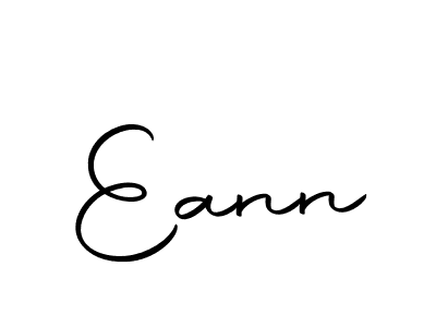 You should practise on your own different ways (Autography-DOLnW) to write your name (Eann) in signature. don't let someone else do it for you. Eann signature style 10 images and pictures png
