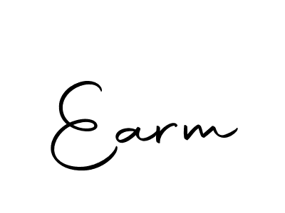 Create a beautiful signature design for name Earm. With this signature (Autography-DOLnW) fonts, you can make a handwritten signature for free. Earm signature style 10 images and pictures png
