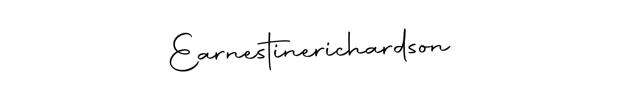 Create a beautiful signature design for name Earnestinerichardson. With this signature (Autography-DOLnW) fonts, you can make a handwritten signature for free. Earnestinerichardson signature style 10 images and pictures png