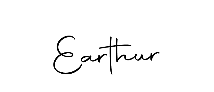 You should practise on your own different ways (Autography-DOLnW) to write your name (Earthur) in signature. don't let someone else do it for you. Earthur signature style 10 images and pictures png