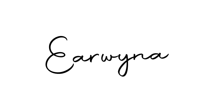 Earwyna stylish signature style. Best Handwritten Sign (Autography-DOLnW) for my name. Handwritten Signature Collection Ideas for my name Earwyna. Earwyna signature style 10 images and pictures png