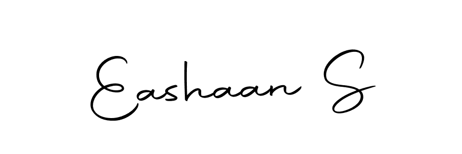 Similarly Autography-DOLnW is the best handwritten signature design. Signature creator online .You can use it as an online autograph creator for name Eashaan S. Eashaan S signature style 10 images and pictures png