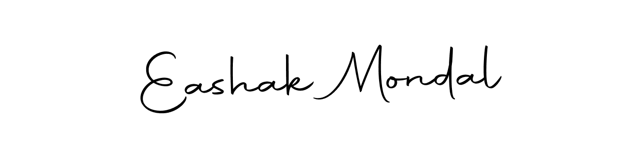 if you are searching for the best signature style for your name Eashak Mondal. so please give up your signature search. here we have designed multiple signature styles  using Autography-DOLnW. Eashak Mondal signature style 10 images and pictures png