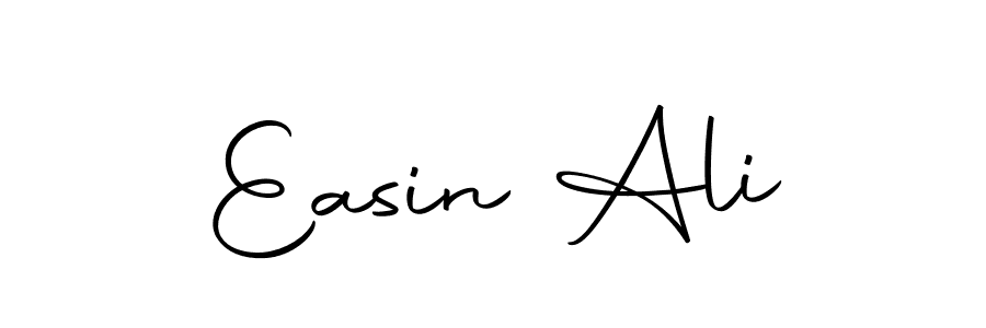 The best way (Autography-DOLnW) to make a short signature is to pick only two or three words in your name. The name Easin Ali include a total of six letters. For converting this name. Easin Ali signature style 10 images and pictures png