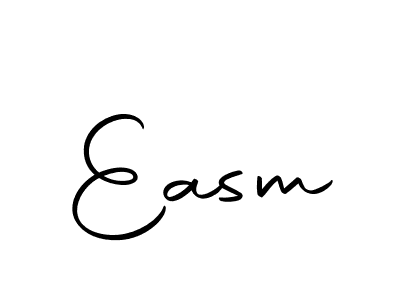 Design your own signature with our free online signature maker. With this signature software, you can create a handwritten (Autography-DOLnW) signature for name Easm. Easm signature style 10 images and pictures png