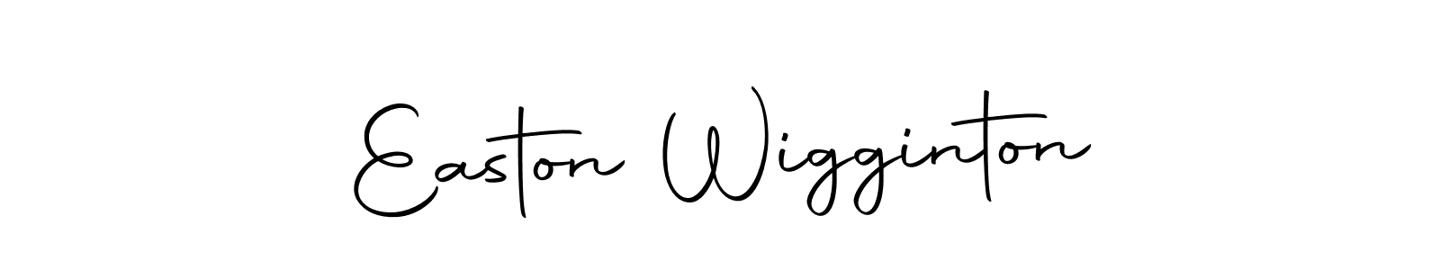 Make a beautiful signature design for name Easton Wigginton. With this signature (Autography-DOLnW) style, you can create a handwritten signature for free. Easton Wigginton signature style 10 images and pictures png