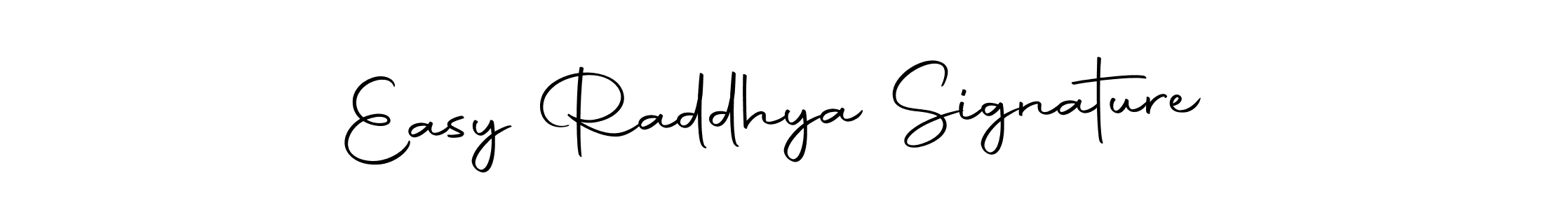 You can use this online signature creator to create a handwritten signature for the name Easy Raddhya Signature. This is the best online autograph maker. Easy Raddhya Signature signature style 10 images and pictures png