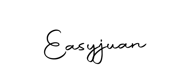 Use a signature maker to create a handwritten signature online. With this signature software, you can design (Autography-DOLnW) your own signature for name Easyjuan. Easyjuan signature style 10 images and pictures png