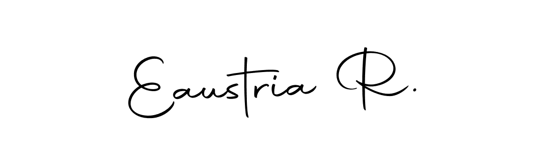 You can use this online signature creator to create a handwritten signature for the name Eaustria R.. This is the best online autograph maker. Eaustria R. signature style 10 images and pictures png