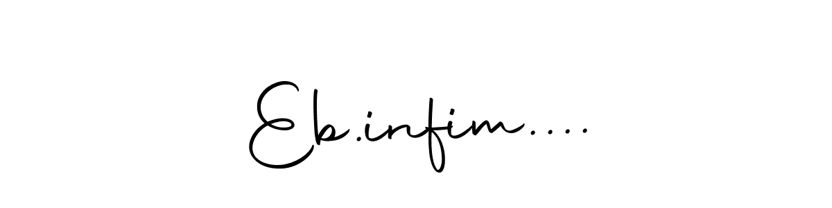 Use a signature maker to create a handwritten signature online. With this signature software, you can design (Autography-DOLnW) your own signature for name Eb.infim..... Eb.infim.... signature style 10 images and pictures png