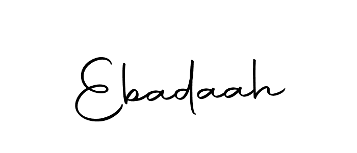 How to make Ebadaah signature? Autography-DOLnW is a professional autograph style. Create handwritten signature for Ebadaah name. Ebadaah signature style 10 images and pictures png