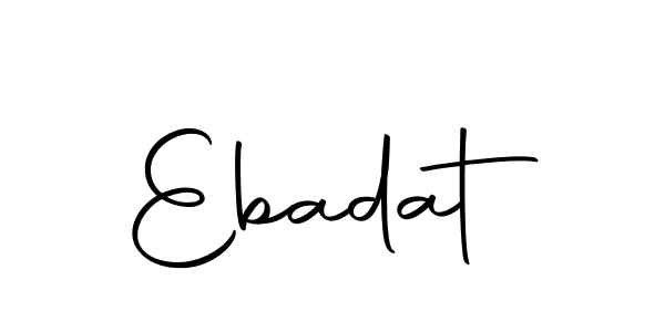 How to make Ebadat signature? Autography-DOLnW is a professional autograph style. Create handwritten signature for Ebadat name. Ebadat signature style 10 images and pictures png