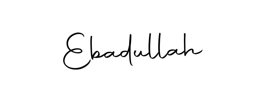 Use a signature maker to create a handwritten signature online. With this signature software, you can design (Autography-DOLnW) your own signature for name Ebadullah. Ebadullah signature style 10 images and pictures png