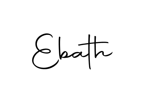 How to make Ebath name signature. Use Autography-DOLnW style for creating short signs online. This is the latest handwritten sign. Ebath signature style 10 images and pictures png