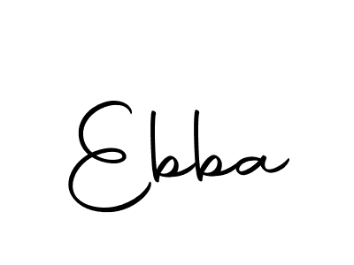 You should practise on your own different ways (Autography-DOLnW) to write your name (Ebba) in signature. don't let someone else do it for you. Ebba signature style 10 images and pictures png