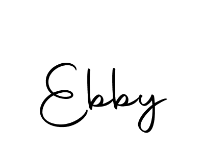 Ebby stylish signature style. Best Handwritten Sign (Autography-DOLnW) for my name. Handwritten Signature Collection Ideas for my name Ebby. Ebby signature style 10 images and pictures png