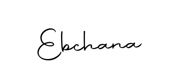 Make a beautiful signature design for name Ebchana. With this signature (Autography-DOLnW) style, you can create a handwritten signature for free. Ebchana signature style 10 images and pictures png