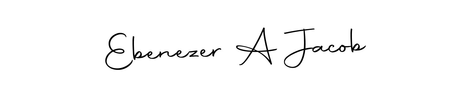 You should practise on your own different ways (Autography-DOLnW) to write your name (Ebenezer A Jacob) in signature. don't let someone else do it for you. Ebenezer A Jacob signature style 10 images and pictures png