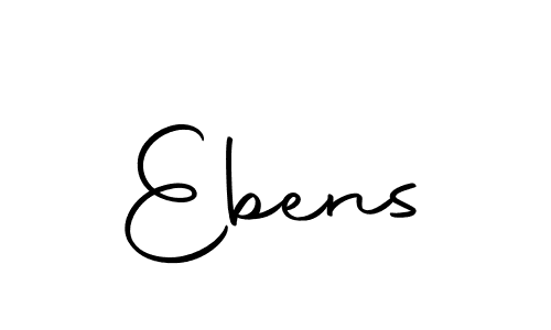 Create a beautiful signature design for name Ebens. With this signature (Autography-DOLnW) fonts, you can make a handwritten signature for free. Ebens signature style 10 images and pictures png