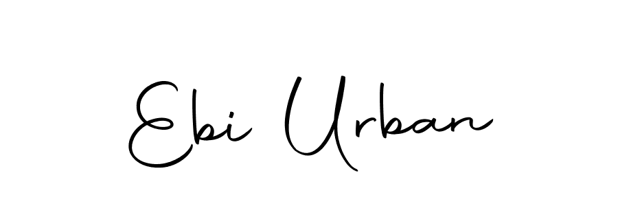 Design your own signature with our free online signature maker. With this signature software, you can create a handwritten (Autography-DOLnW) signature for name Ebi Urban. Ebi Urban signature style 10 images and pictures png