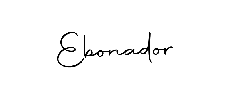 Design your own signature with our free online signature maker. With this signature software, you can create a handwritten (Autography-DOLnW) signature for name Ebonador. Ebonador signature style 10 images and pictures png