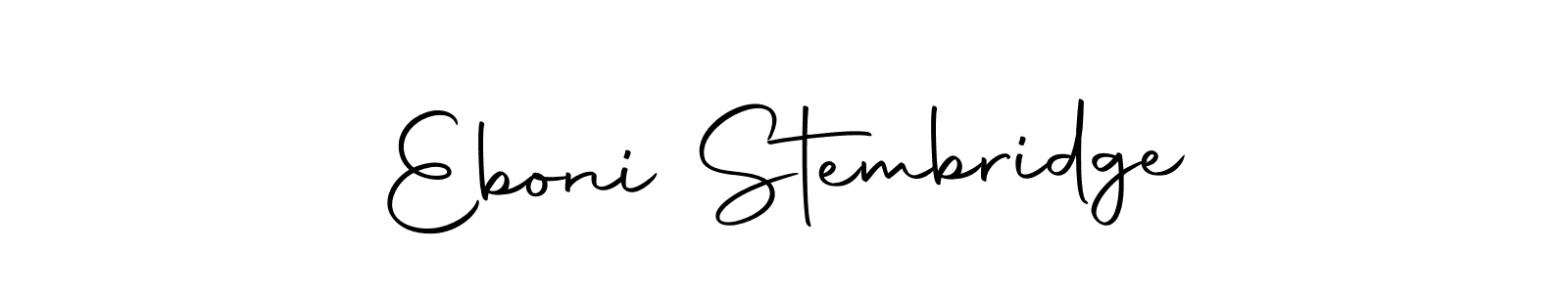 How to make Eboni Stembridge signature? Autography-DOLnW is a professional autograph style. Create handwritten signature for Eboni Stembridge name. Eboni Stembridge signature style 10 images and pictures png