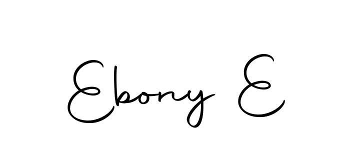How to make Ebony E name signature. Use Autography-DOLnW style for creating short signs online. This is the latest handwritten sign. Ebony E signature style 10 images and pictures png