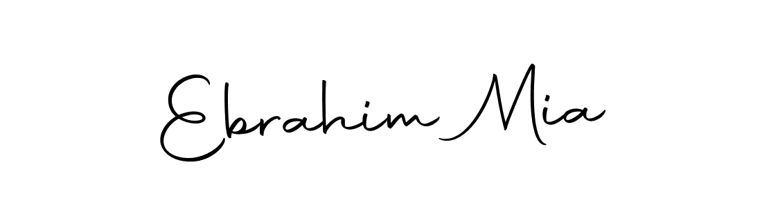 Make a beautiful signature design for name Ebrahim Mia. With this signature (Autography-DOLnW) style, you can create a handwritten signature for free. Ebrahim Mia signature style 10 images and pictures png