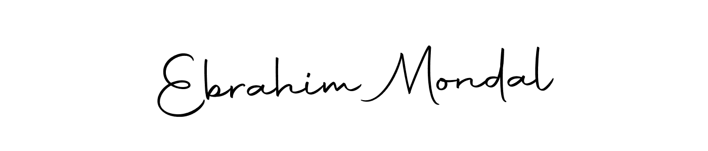 Use a signature maker to create a handwritten signature online. With this signature software, you can design (Autography-DOLnW) your own signature for name Ebrahim Mondal. Ebrahim Mondal signature style 10 images and pictures png