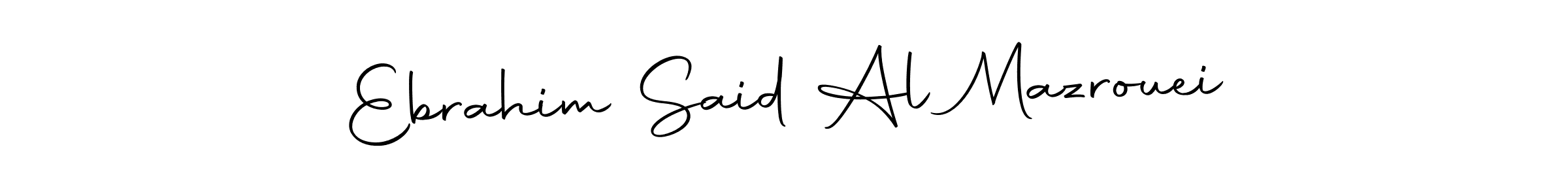 Make a short Ebrahim Said Al Mazrouei signature style. Manage your documents anywhere anytime using Autography-DOLnW. Create and add eSignatures, submit forms, share and send files easily. Ebrahim Said Al Mazrouei signature style 10 images and pictures png