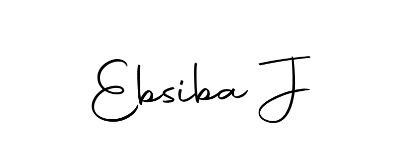 Design your own signature with our free online signature maker. With this signature software, you can create a handwritten (Autography-DOLnW) signature for name Ebsiba J. Ebsiba J signature style 10 images and pictures png