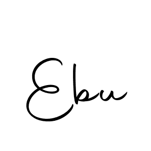 You should practise on your own different ways (Autography-DOLnW) to write your name (Ebu) in signature. don't let someone else do it for you. Ebu signature style 10 images and pictures png