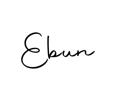 Use a signature maker to create a handwritten signature online. With this signature software, you can design (Autography-DOLnW) your own signature for name Ebun. Ebun signature style 10 images and pictures png