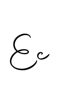Create a beautiful signature design for name Ec. With this signature (Autography-DOLnW) fonts, you can make a handwritten signature for free. Ec signature style 10 images and pictures png