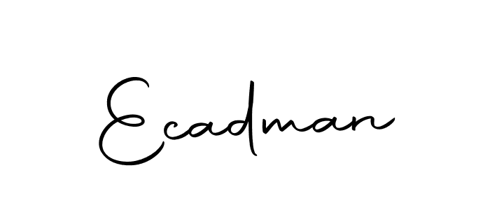 Design your own signature with our free online signature maker. With this signature software, you can create a handwritten (Autography-DOLnW) signature for name Ecadman. Ecadman signature style 10 images and pictures png