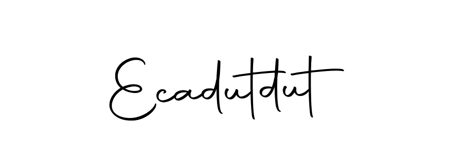 Use a signature maker to create a handwritten signature online. With this signature software, you can design (Autography-DOLnW) your own signature for name Ecadutdut. Ecadutdut signature style 10 images and pictures png