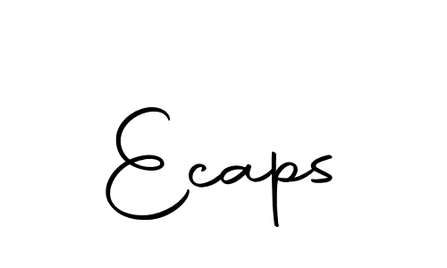 Ecaps stylish signature style. Best Handwritten Sign (Autography-DOLnW) for my name. Handwritten Signature Collection Ideas for my name Ecaps. Ecaps signature style 10 images and pictures png