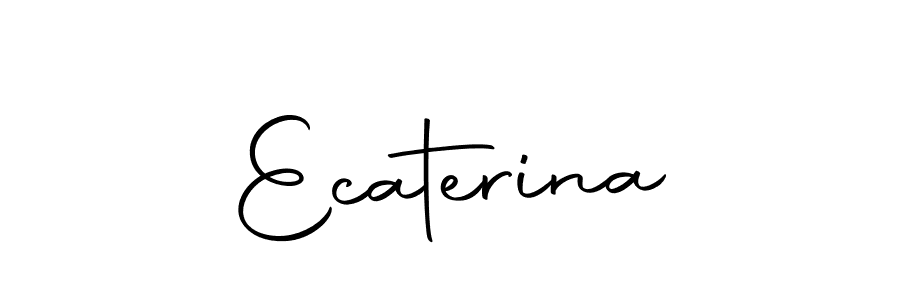 Make a beautiful signature design for name Ecaterina. Use this online signature maker to create a handwritten signature for free. Ecaterina signature style 10 images and pictures png