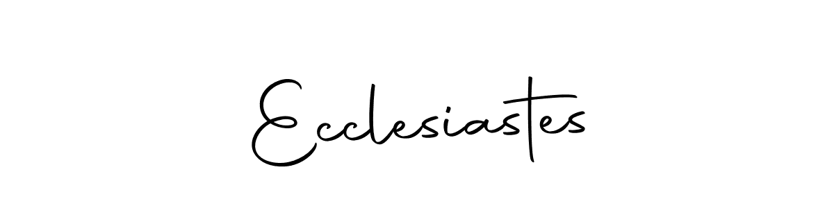 You should practise on your own different ways (Autography-DOLnW) to write your name (Ecclesiastes) in signature. don't let someone else do it for you. Ecclesiastes signature style 10 images and pictures png