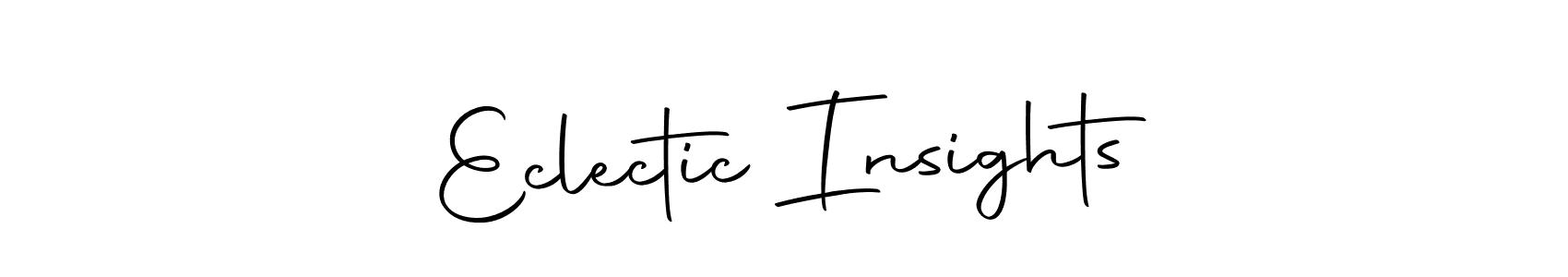 Also we have Eclectic Insights name is the best signature style. Create professional handwritten signature collection using Autography-DOLnW autograph style. Eclectic Insights signature style 10 images and pictures png