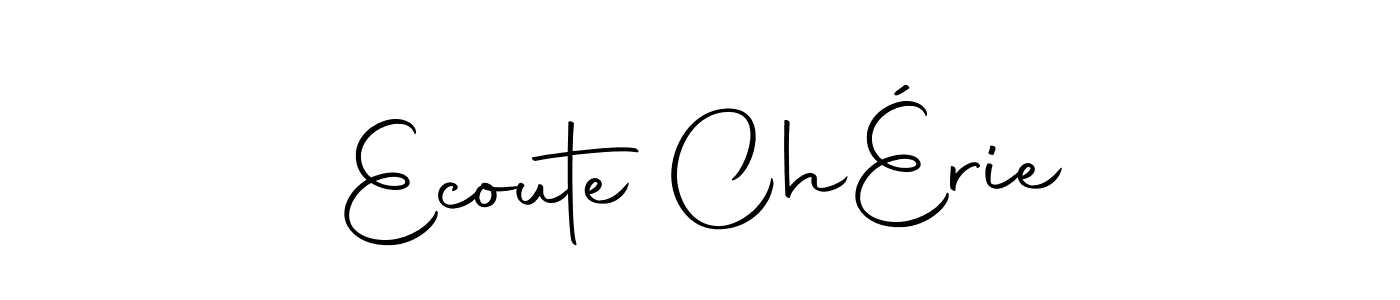 Use a signature maker to create a handwritten signature online. With this signature software, you can design (Autography-DOLnW) your own signature for name Ecoute ChÉrie. Ecoute ChÉrie signature style 10 images and pictures png