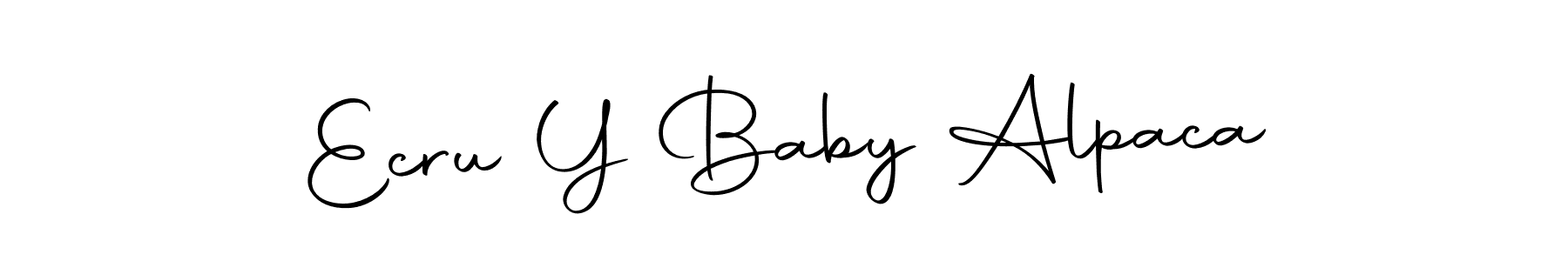 Make a beautiful signature design for name Ecru Y Baby Alpaca. With this signature (Autography-DOLnW) style, you can create a handwritten signature for free. Ecru Y Baby Alpaca signature style 10 images and pictures png
