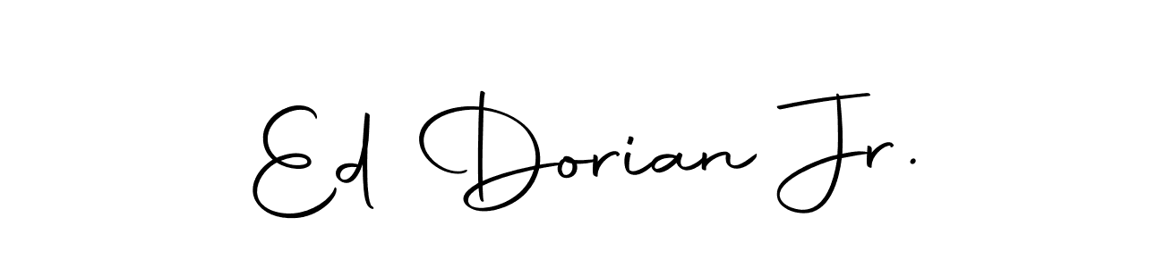 Design your own signature with our free online signature maker. With this signature software, you can create a handwritten (Autography-DOLnW) signature for name Ed Dorian Jr.. Ed Dorian Jr. signature style 10 images and pictures png