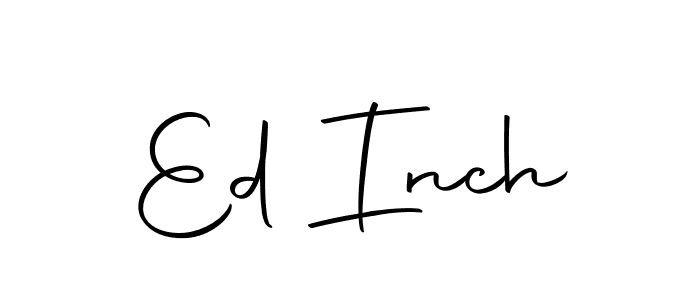 How to make Ed Inch name signature. Use Autography-DOLnW style for creating short signs online. This is the latest handwritten sign. Ed Inch signature style 10 images and pictures png
