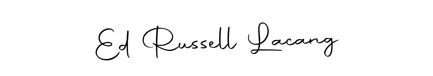 This is the best signature style for the Ed Russell Lacang name. Also you like these signature font (Autography-DOLnW). Mix name signature. Ed Russell Lacang signature style 10 images and pictures png