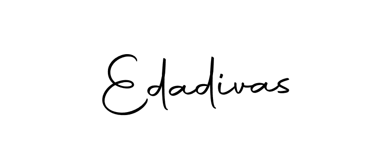 Use a signature maker to create a handwritten signature online. With this signature software, you can design (Autography-DOLnW) your own signature for name Edadivas. Edadivas signature style 10 images and pictures png